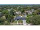 Aerial view showcases the home's well-maintained yard, landscaping, and proximity to area amenities at 733 S Clayton Ave, Lakeland, FL 33801