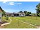 Spacious backyard featuring a covered porch and well-maintained lawn at 733 S Clayton Ave, Lakeland, FL 33801