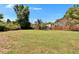 Expansive backyard featuring lush green grass and mature trees around the fence line at 733 S Clayton Ave, Lakeland, FL 33801