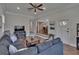 Bright living room with hardwood floors and a spacious layout for entertaining at 733 S Clayton Ave, Lakeland, FL 33801