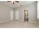 Primary bedroom with ensuite bathroom access and large closet at 5634 Moon Valley Dr, Lakeland, FL 33812