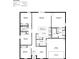 Detailed floor plan showcasing the layout of this four bedroom home, and attached garage at 558 Hummingbird Ct, Poinciana, FL 34759