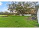 A lush backyard featuring mature trees, a sprawling lawn, and plenty of space for recreation and relaxation at 3800 Levins Rd, Mulberry, FL 33860