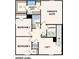 Upper-level floor plan showcasing an owner's suite, two bedrooms, two bathrooms, laundry, and a loft at 1988 Golden Beak Dr, Eagle Lake, FL 33839