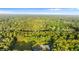Expansive aerial view of a property surrounded by lush greenery and mature trees, creating a serene and private setting at 1915 Poinsettia Dr, Port Orange, FL 32128