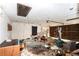 View of a cluttered garage needing renovation at 1915 Poinsettia Dr, Port Orange, FL 32128