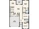 Open-concept floor plan features a great room, kitchen, primary suite, two bedrooms, and a two-bay garage at 2341 Oklahoma Dr, Sumterville, FL 33585