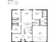 Detailed floor plan showcases three bedrooms, two bathrooms, kitchen, dining room, and garage at 16006 Sw 55Th Avenue Rd, Ocala, FL 34473