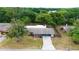 Ranch style home with mature landscaping and a long driveway at 5801 Poinciana Ave, Lakeland, FL 33809