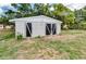 Close up of a shed with double door perfect for extra storage at 760 Formosa Ave, Bartow, FL 33830