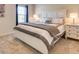 Serene bedroom with a plush bed, modern furnishings, and soft lighting for a tranquil sleeping experience at 8882 Geneve Ct, Kissimmee, FL 34747