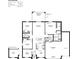 Detailed floor plan of a home with a three-car garage, living spaces, bedrooms, bathrooms, and outdoor living area at 5069 Sw 116Th Pl, Ocala, FL 34476