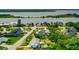 Aerial view showcasing a home's waterfront location and neighborhood at 45 San Jose Dr, Ormond Beach, FL 32176