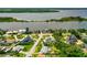 Aerial view of neighborhood with oceanfront access at 45 San Jose Dr, Ormond Beach, FL 32176