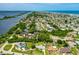 Aerial view of the neighborhood near the ocean and river at 45 San Jose Dr, Ormond Beach, FL 32176