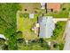 House and backyard overview from above at 45 San Jose Dr, Ormond Beach, FL 32176