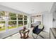Sunroom with a view into a bedroom and access to the outdoors at 45 San Jose Dr, Ormond Beach, FL 32176