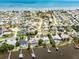 Aerial view of home near the water, showcasing the property and surrounding neighborhood at 3 Seabridge Dr, Ormond Beach, FL 32176
