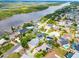 Aerial view showcasing home's waterfront location and neighborhood context at 3 Seabridge Dr, Ormond Beach, FL 32176