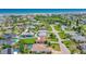 Expansive aerial view showcasing a lovely single Gathering home with a pool and close proximity to beach at 3 Seabridge Dr, Ormond Beach, FL 32176