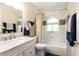 Clean bathroom with marble vanity and bathtub at 3 Seabridge Dr, Ormond Beach, FL 32176