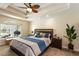 Main bedroom with king-size bed and pool view at 3 Seabridge Dr, Ormond Beach, FL 32176