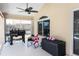 Outdoor patio with grill and storage space at 3 Seabridge Dr, Ormond Beach, FL 32176