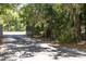 Long driveway behind a gated entrance and lush greenery at 5701 John Anderson Hwy, Flagler Beach, FL 32136
