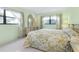 Bright bedroom featuring lots of natural light and neutral carpeting at 10 Juniper Dr, Ormond Beach, FL 32176