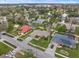 Aerial view of homes in a residential neighborhood at 928 George Hecker Dr, South Daytona, FL 32119