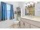 Clean bathroom with updated vanity and shower at 1069 Indigo Rd, Ormond Beach, FL 32174