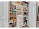 Well-organized pantry with ample shelving for storage at 3242 Bailey Ann Dr, Ormond Beach, FL 32174