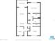 Floor plan showcasing a 2-bedroom condo with kitchen, living room, and screened balcony at 640 N Nova Rd # 212, Ormond Beach, FL 32174