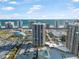 Aerial view of building and surrounding area at 1 Oceans West Blvd # 16A4, Daytona Beach, FL 32118