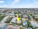 Aerial view of a single-Gathering home near the beach with a swimming pool at 137 Avalon Dr, Ormond Beach, FL 32176