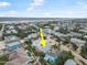 Aerial view of a single-Gathering home near the beach with a swimming pool at 137 Avalon Dr, Ormond Beach, FL 32176