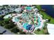 Aerial view of the community's expansive pool area at 3161 Paradox Cir # 303, Kissimmee, FL 34746