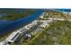 Aerial view of community near ocean and waterfront at 41 Ocean Palm Villa S # 41, Flagler Beach, FL 32136