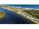 Aerial view of waterfront community near the ocean at 41 Ocean Palm Villa S # 41, Flagler Beach, FL 32136