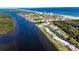 Aerial view of waterfront community near the ocean at 41 Ocean Palm Villa S # 41, Flagler Beach, FL 32136