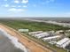 Aerial view of community near beach access and waterway at 41 Ocean Palm Villa S # 41, Flagler Beach, FL 32136