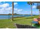 Scenic waterfront view from patio, sailboat visible at 41 Ocean Palm Villa S # 41, Flagler Beach, FL 32136