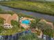 Star-shaped pool surrounded by a spacious deck at 1401 S Palmetto Ave # 618, Daytona Beach, FL 32114