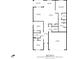 Floor plan showing 1544 sq ft home with 2 bed, 2 bath, garage at 1702 Myrtlebrooke Dr, Edgewater, FL 32141