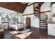 Bedroom with spiral staircase and high ceilings at 2627 John Anderson Dr, Ormond Beach, FL 32176