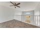 Bedroom with ocean view and ceiling fan at 3072 Ocean Shore Blvd, Ormond Beach, FL 32176