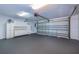 Spacious garage with built-in storage cabinets at 3072 Ocean Shore Blvd, Ormond Beach, FL 32176