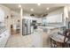 Modern kitchen with stainless steel appliances and granite countertops at 35 Saddlers Run, Ormond Beach, FL 32174