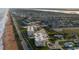 Aerial view of beachfront condo and surrounding area at 2222 Ocean Shore Blvd # 102B, Ormond Beach, FL 32176