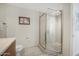 Clean bathroom with a large shower and modern vanity at 231 Riverside Dr # 1604-1, Daytona Beach, FL 32117